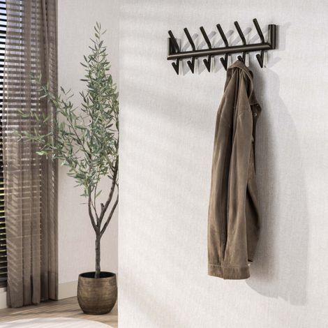 Garderobe Kym Drift braun 2x6 Haken