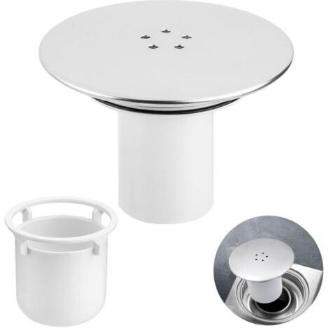 siphon de sol 90 mmCapot Bonde Douche, Bonde de Douche, Universelle Siphon Douche, Couvercle de Vidange de Douche, Remplacement de Couvercle de Prise de Drain de Douche