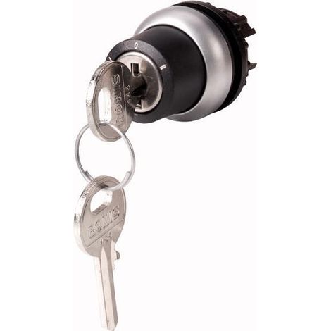Bouton à clé (Ronis 455) 3 positions EATON M22-WRS3-RS