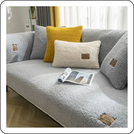 1 Housse de canapé, velours antidérapant, protection anti-poils, lavable machine, salon (1/5)