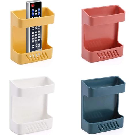 4-piece remote control storage box, remote control various wall mounted storage boxes, used for TV and air conditioning telephone (1/5)