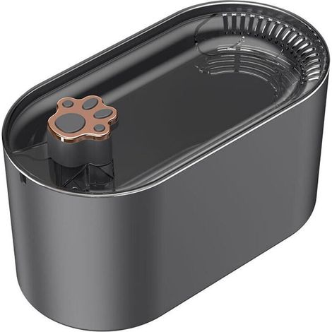Katzenbrunnen und -spender, intelligenter automatischer Zirkulationsbrunnen mit LED-Anzeige, Anzeige für niedrigen Wasserstand, Abschaltfunktion und Trockenlaufschutzfilter. (1/4)