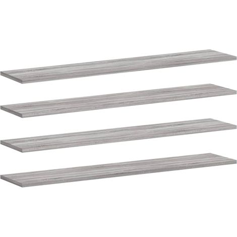 Maison Exclusive - Wandregale 4 Stk. Grau Sonoma 100x20x1,5 cm Ho