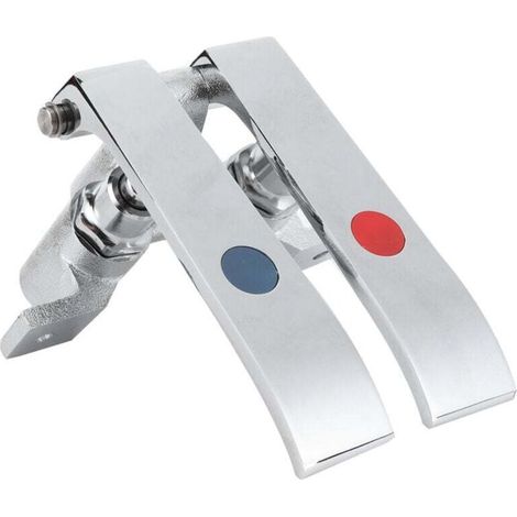 Valve de Genou, Accessoires de Robinet de Robinet en Laiton à Filetages G1/2 pour le Jardinage Domestique, pour Bar, Hôtel, Restaurant, Cantine (Soupape de genou à double (1/4)