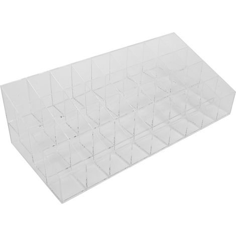 Étui à maquillage en acrylique, présentoir à rouges à lèvres, rangement pour cosmétiques en plastique, porte-rouges à lèvres (1/5)