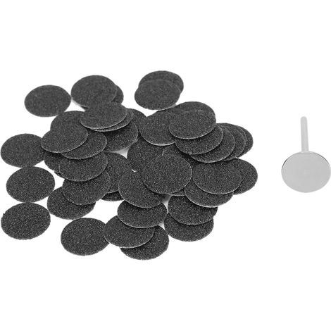 Lot de 50 disques abrasifs pour lime électrique à callosités, accessoire de rechange avec axe de 15mm (0.6 pouce) pour pédicure (1/5)