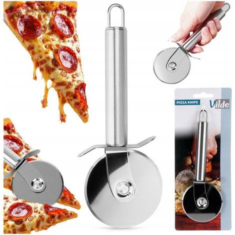 Coupe-Pizza - 19 Cm - Acier Inoxydable - Lame Rotative - Compatible Lave-Vaisselle - 1 Pièce