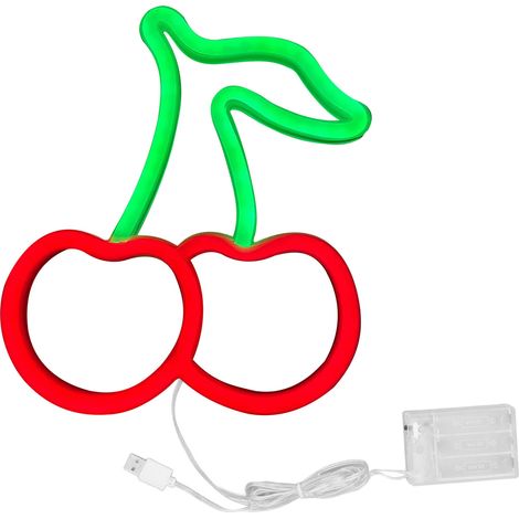 LED néon USB lampe décorative murale en forme de fruit