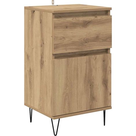 Vitrina Roble artisan 35 x 40 x 70 cm Madera contrachapada vidaXL (1/5)