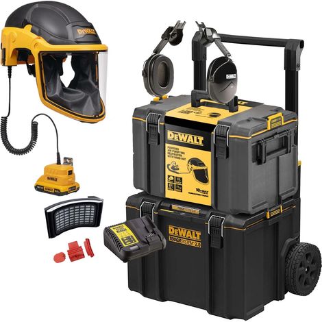 Dewalt Powered Air Purifying Respirator Hard Hat P3 Filter + DS450 Rolling Box (1/5)