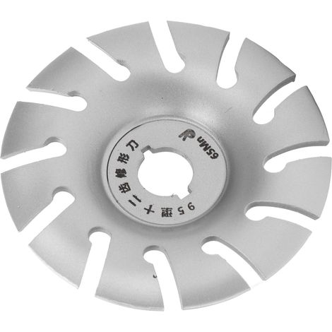 Disque à modeler pour meuleuse d'angle, 12 dents, acier inoxydable, 95 mm, argent (1/5)