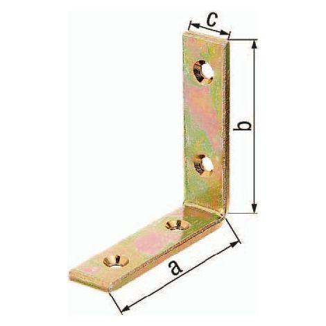 GAH Alberts squadretta per travi L120 x 120 mm B.20 mm stretta acciaio grezzo - 333157 (1/3)