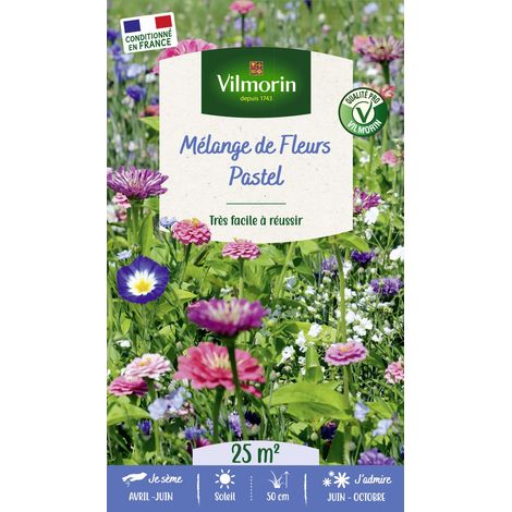 Vilmorin Mélange Pastel - 25 m² - Mélange de fleurs (1/2)