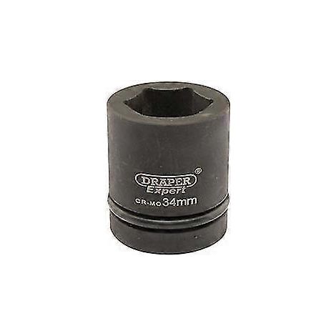 Douille à impact Draper 5114 Expert 34 mm, carré d'entraînement 1", 6 pans, haute performance