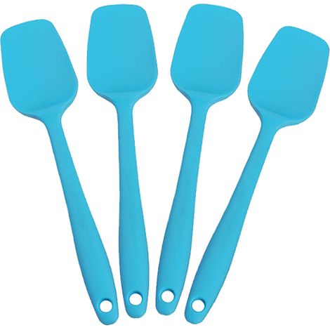 Spatules en silicone, résistantes à la chaleur, monoblocs, sans soudure, antiadhésives, flexibles, pour la pâtisserie et le mélange. (1/5)