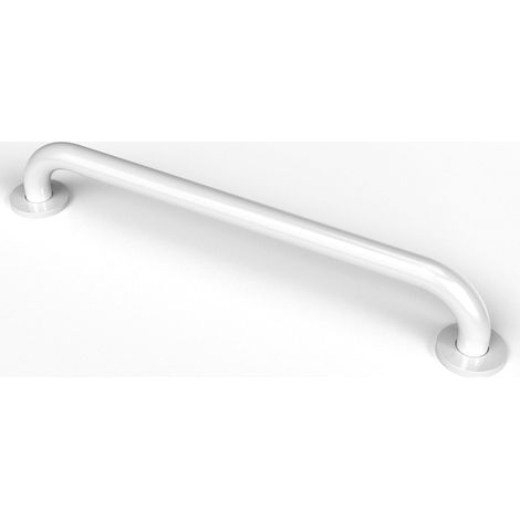 Nymas NymaPRO Round Flange Steel Grab Rail 600mm Length - White (1/2)