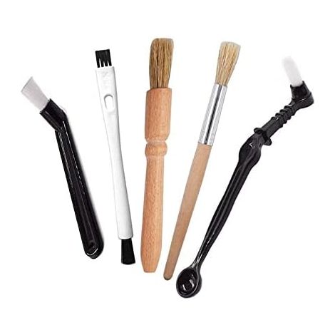 Brosse moulin café 5 pièces - Kit barista - Bois plastique (1/5)