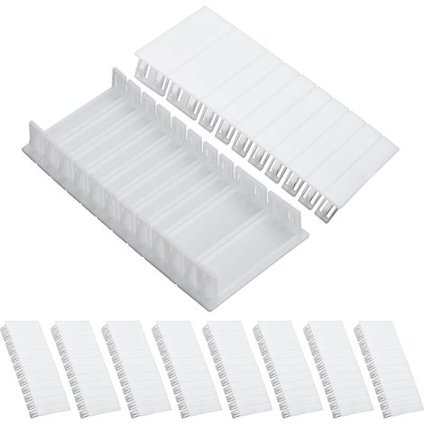 72 Pièces Cache Rail Tableau Électrique, Cache Module en ABS Blanc pour Boîtier de Distribution, Installation Sans Outil, Compatible avec F-Tronic Hensel, Idéal pour Installation Électrique (1/5)