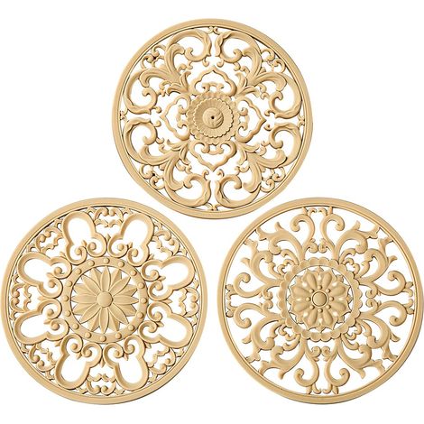 Lot de 3 Dessous-de-Plat en Silicone très épais pour Plats Chauds, casseroles et poêles, pour Mettre en Valeur Votre Table et Plan de Travail - Décoration et Accessoires de Cuisine - Beige (1/5)
