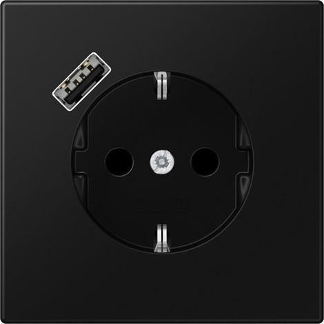 Jung SCHUKO Steckdose mit USB Typ A LS1520-18ASWM (1/3)