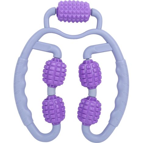 Rouleau De Massage - Points Double Texture - Pour Yoga Et Fitness - Violet (1/5)