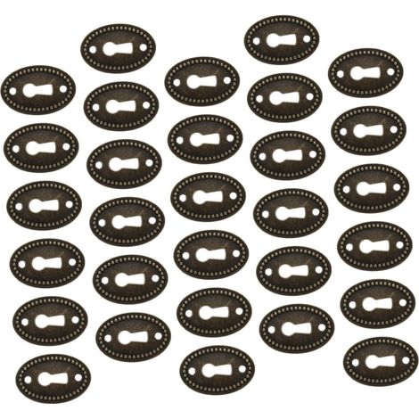 Veemoon Lot de 30 plaques recouvrement ovales antiques pour (1/5)