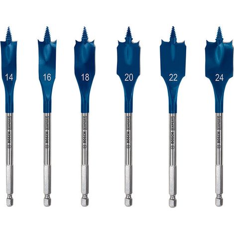 KIT 6 PEZZI MECCHIE BOSCH DIAMETRI 14,16,18,20,22,24mm SELFCUT - 2608900332