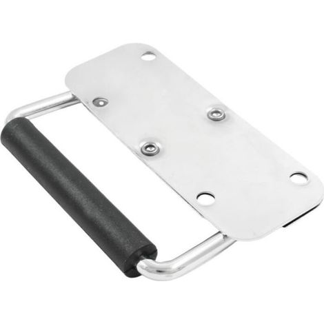 Poignées à ressort - - Lot de 2 - Argentées - 100 mm - Acier inoxydable - Poignée escamotable - Ergonomique (1/4)