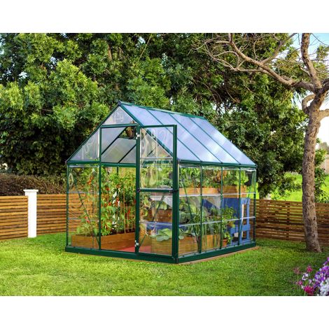 Palram – Serre de jardin polycarbonate 2,3m² – Structure aluminium – Panneaux double paroi – Transmission lumière 90% – Montage facile