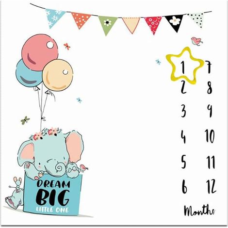 Baby Blanket for Photo Unisex Play Mat 100 x 100 cm (1/5)