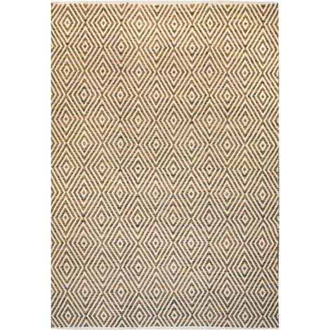 Tapis fait main 310 beige appetizer marron - 120 x 170 cm (1/4)