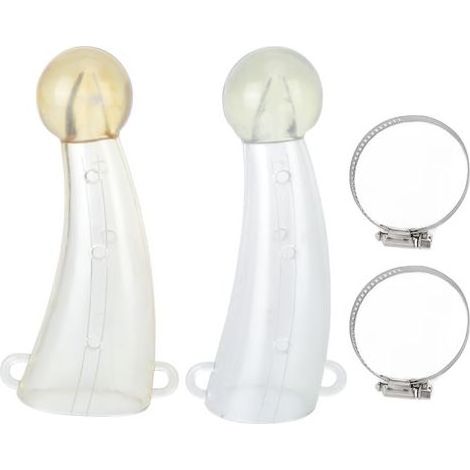 Lot de protection anti-combat en silicone pour veau, bovin, taureau, accessoire agricole pour cornes (1/5)