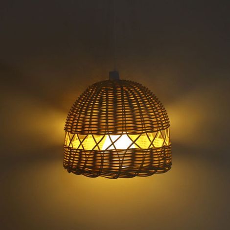 Suspension en rotin - Ulisem - Tissé à la main - Style nordique - Éclairage doux (1/5)