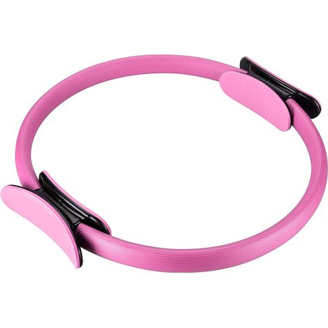 Anneau de yoga et Pilates Cozevdnt, pack de 2 cercles magiques, rose et noir, équipement de fitness pour tonification musculaire et stretching (1/2)