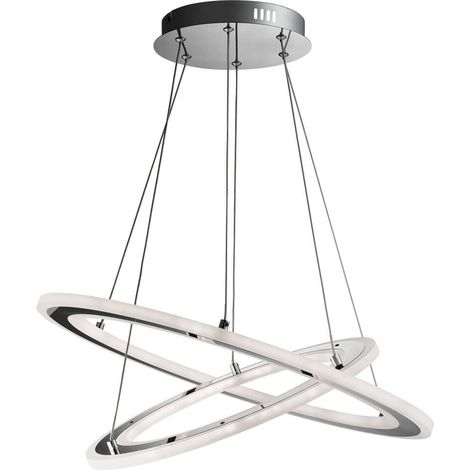 Searchlight Solexa - Plafonnier LED intégré Chrome (1/3)