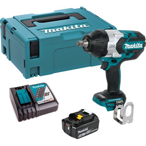 Makita DTW1002RT1J llave de impacto 18V LXT 1/2" 1000Nm 1 x 5Ah batería (1/4)