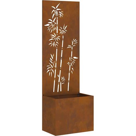 Écran de confidentialité de jardin Floral Rouillé 50 x 140 cm CFW674775
