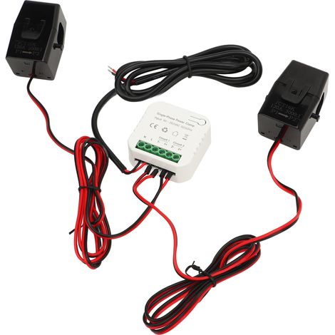 Compteur d'énergie intelligent Tuya WIFI monophasé avec transformateur de courant à pince 2 120 A 90-250 V CA (1/5)