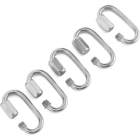 M4-Karabiner, robuste Edelstahlclips, lastbeständige Sicherheitsschlaufen (1/5)