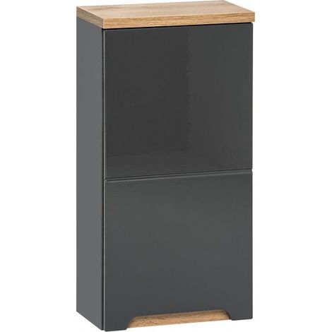 Armoire de salle de bain Cintra Graphit - 35 x 20 x 75 cm - Rangement mural - Livraison gratuite (1/5)