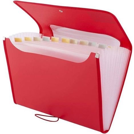 Trieur extensible A4 12 poches jaune accordéon classeur jaune CLASSEUR (1/5)