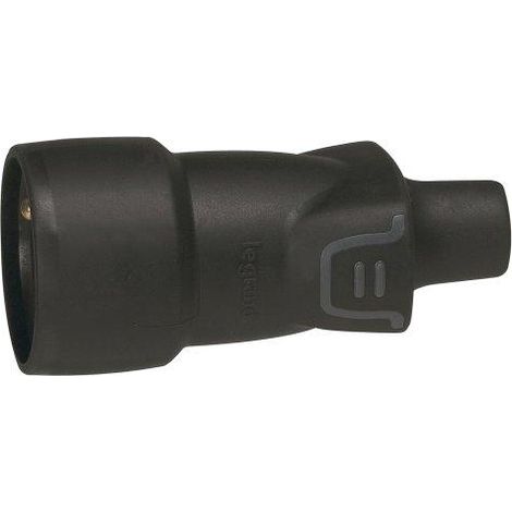 Legrand Enchufe eléctrico negro 16 A IP44 IK08