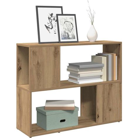 Bücherregal/Raumteiler Artisan-Eiche 80x24x63 cm