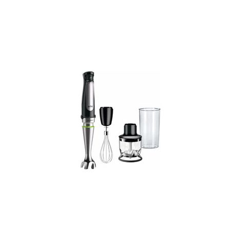 Mixeur plongeant Braun MultiQuick 7 MQ7026X 1000 W 21 vitesses inox noir, 2 accessoires (1/5)