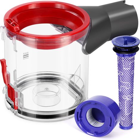 V7 V8 Staubbehälter für Dyson SV11 SV10 Staubsauger Staubeimer Ersatzteile, V8 Behälter Zubehör, V7 Abfallbehälter Aufsatz Staubbox Teilenummer 967699-01 (1/4)