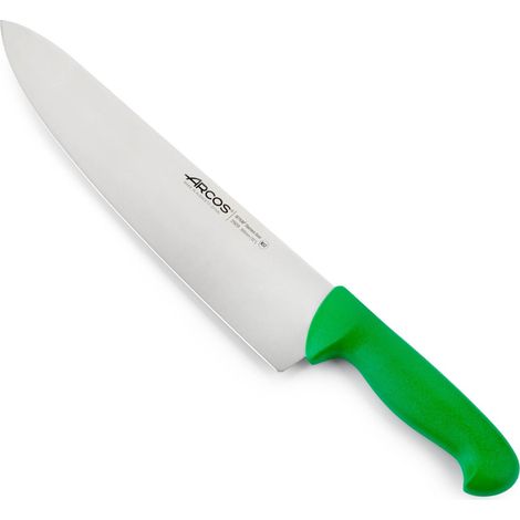 Kochmesser Arcos Farbe - Prof 290921 Edelstahl Nitrum und mango ergonomische grüne Polypropylenklinge und 30 cm Klinge, Vitrine (1/5)
