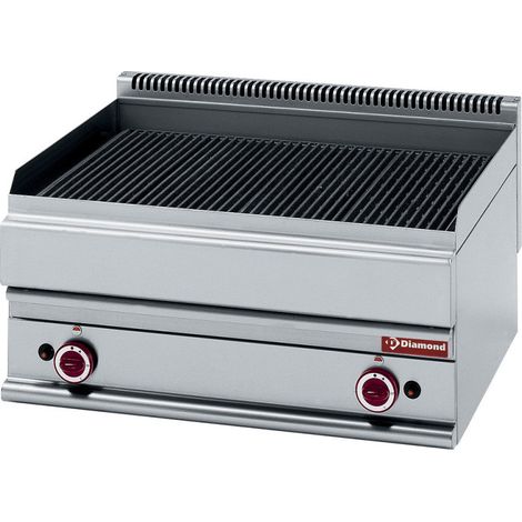 Grill vapeur à gaz - grille cuisson fonte - Diamond