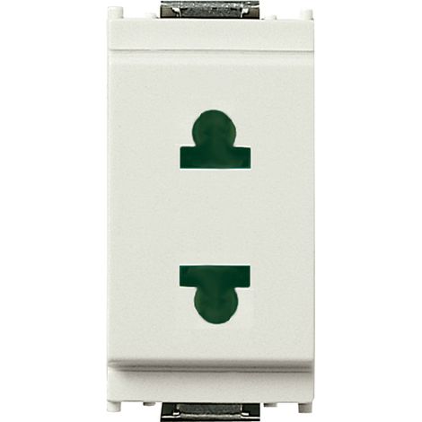 VIMAR - 16234.B Prise SICURY 2P 15A USA+UE D4,8 mm blanche