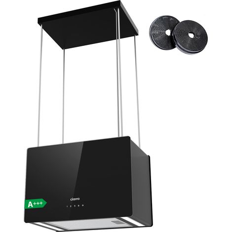 CIARRA CD4850B 700 m3/h A+++ Dunstabzugshaube 48cm Inselhaube Booster WIFI- APP Touch-Steuerung Wi-Fi App Insel Freihangend Umluft Schwarz (1/5)