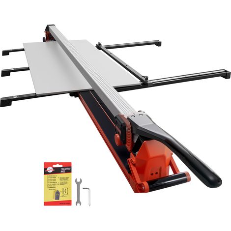 Mophorn Cortadora manual de azulejos de 1800 mm, capacidad de 50 kg, ideal para cortes rectos y diagonales, equipada con ruedas, riel de aluminio, guía de alineación y dos discos de corte de 8 y 22 mm (1/5)